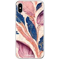 iSaprio Purple Leaves na iPhone X - Kryt na mobil