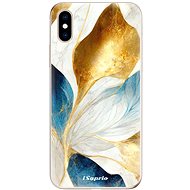 iSaprio Blue Leaves pro iPhone XS - Phone Cover