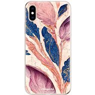 iSaprio Purple Leaves pro iPhone XS - Phone Cover
