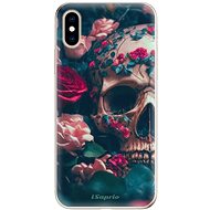 iSaprio Skull in Roses for iPhone XS - Phone Cover