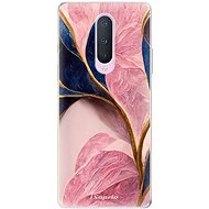 iSaprio Pink Blue Leaves pro OnePlus 8 - Phone Cover