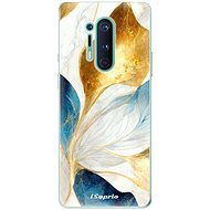 iSaprio Blue Leaves pro OnePlus 8 Pro - Phone Cover