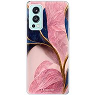 iSaprio Pink Blue Leaves pro OnePlus Nord 2 5G - Phone Cover