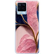 iSaprio Pink Blue Leaves pro Realme 8 / 8 Pro - Phone Cover