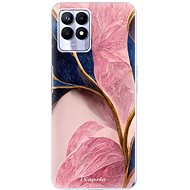iSaprio Pink Blue Leaves pro Realme 8i - Phone Cover