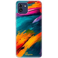 iSaprio Blue Paint pro Samsung Galaxy A03 - Phone Cover