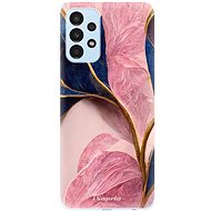 iSaprio Pink Blue Leaves pro Samsung Galaxy A13 - Phone Cover
