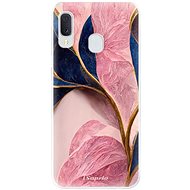 iSaprio Pink Blue Leaves for Samsung Galaxy A20e - Phone Cover