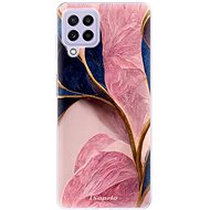 iSaprio Pink Blue Leaves pro Samsung Galaxy A22 - Phone Cover