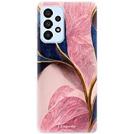 iSaprio Pink Blue Leaves pro Samsung Galaxy A33 5G - Phone Cover
