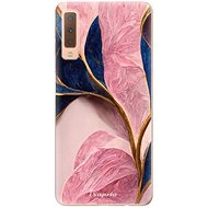 iSaprio Pink Blue Leaves pro Samsung Galaxy A7 (2018) - Phone Cover