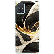 iSaprio Black and Gold pro Samsung Galaxy A71 - Phone Cover
