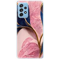 iSaprio Pink Blue Leaves pro Samsung Galaxy A72 - Phone Cover