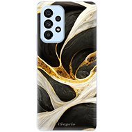 iSaprio Black and Gold pro Samsung Galaxy A73 5G - Phone Cover