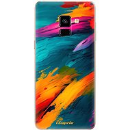 iSaprio Blue Paint pro Samsung Galaxy A8 2018 - Phone Cover