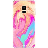 iSaprio Orange Liquid pro Samsung Galaxy A8 2018 - Phone Cover
