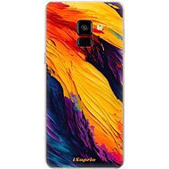 iSaprio Orange Paint pro Samsung Galaxy A8 2018 - Phone Cover