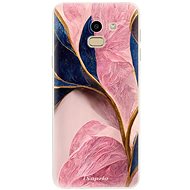 iSaprio Pink Blue Leaves pro Samsung Galaxy J6 - Phone Cover