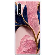 iSaprio Pink Blue Leaves pro Samsung Galaxy Note 10 - Phone Cover