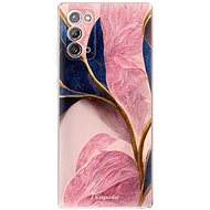 iSaprio Pink Blue Leaves for Samsung Galaxy Note 20 - Phone Cover