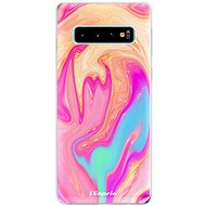 iSaprio Orange Liquid for Samsung Galaxy S10 - Phone Cover