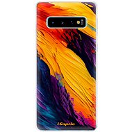 iSaprio Orange Paint pro Samsung Galaxy S10 - Phone Cover
