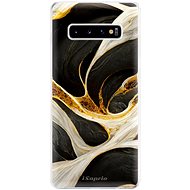 iSaprio Black and Gold pro Samsung Galaxy S10+ - Phone Cover