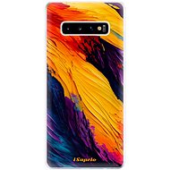 iSaprio Orange Paint pro Samsung Galaxy S10+ - Phone Cover