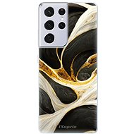 iSaprio Black and Gold pro Samsung Galaxy S21 Ultra - Phone Cover