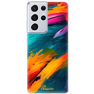 iSaprio Blue Paint pro Samsung Galaxy S21 Ultra - Phone Cover