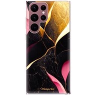 iSaprio Gold Pink Marble for Samsung Galaxy S22 Ultra 5G - Phone Cover