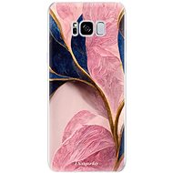 iSaprio Pink Blue Leaves pro Samsung Galaxy S8 - Phone Cover