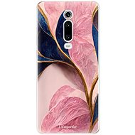 iSaprio Pink Blue Leaves pro Xiaomi Mi 9T Pro - Phone Cover