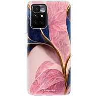 iSaprio Pink Blue Leaves pro Xiaomi Redmi 10 - Phone Cover