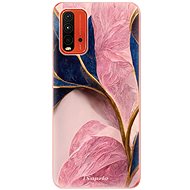 iSaprio Pink Blue Leaves pro Xiaomi Redmi 9T - Phone Cover