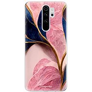 iSaprio Pink Blue Leaves pro Xiaomi Redmi Note 8 Pro - Phone Cover