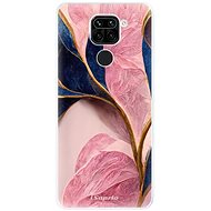 iSaprio Pink Blue Leaves for Xiaomi Redmi Note 9 - Phone Cover
