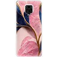 iSaprio Pink Blue Leaves pro Xiaomi Redmi Note 9 Pro - Phone Cover