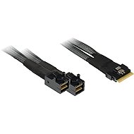 Inter-Tech (SFF-8654 8i) Slim SAS to 2x (SFF-8643) Mini-SAS HD, 0.75m - Adapter