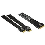 Inter-Tech (SFF-8654 8i) Slim SAS to 2x (SFF-8654 4i) Slim SAS, 0.7m - Adapter