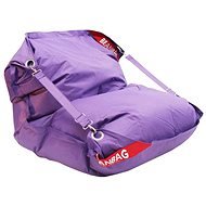 BeanBag Sedací pytel 189×140 comfort s popruhy violet - Sedací vak