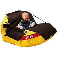 BeanBag Sitting bag 189×140 duo brown - yellow - Bean Bag