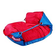 BeanBag Sedací pytel 189×140 duo turquoise - cherry - Bean Bag