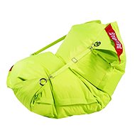 BeanBag Sedací pytel 189×140 comfort s popruhy fluo limet - Bean Bag