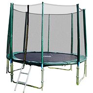 GoodJump TOP 4UPVC green trampoline 305 cm with protective net + ladder + cover + anchor kit - Trampoline