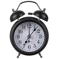 Izoxis 25473 Retro analogue alarm clock with LED backlight 12,5 × 9 cm black - Alarm Clock