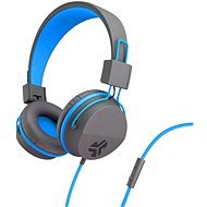 JLAB JBuddies Studio Over-Ear Folding Kids Headphones, Grey/Blue - Headphones