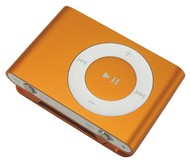iPod Shuffle oranžový (orange), 1GB, MP3/ AAC/ AIFF přehrávač, USB2.0 - MP3 Player