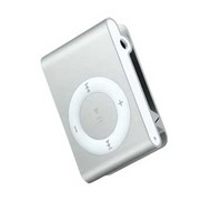 iPod Shuffle 2nd stříbrný (silver), 2GB, MP3/ AAC/ AIFF přehrávač, USB2.0 - MP3 přehrávač