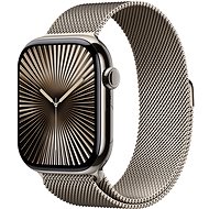 Apple Watch Series 10 42mm Cellular Natural Titanium Case with Natural Milanese Loop - Smart Watch